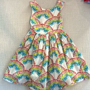 MiniBoden- rainbow back dress